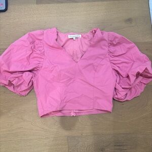 Endless Rose Pink Puff Sleeve Blouse